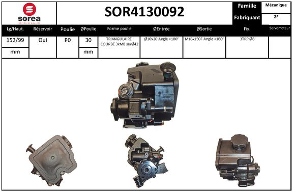 Pompa hidraulica, sistem de directie SOR4130092 EAI