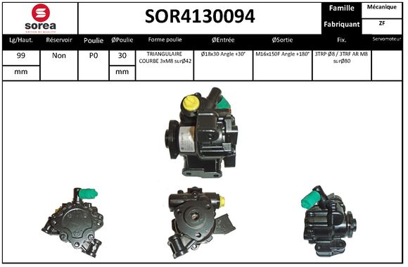 Pompa hidraulica, sistem de directie SOR4130094 EAI