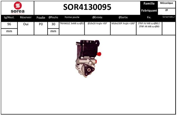 Pompa hidraulica, sistem de directie SOR4130095 EAI