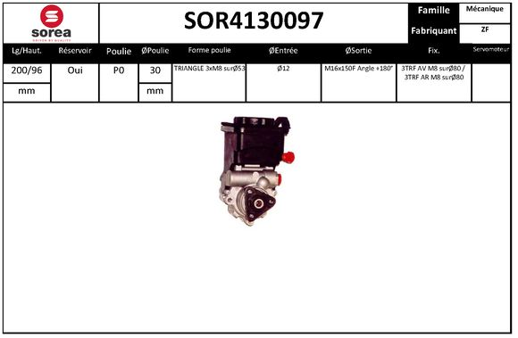 Pompa hidraulica, sistem de directie SOR4130097 EAI