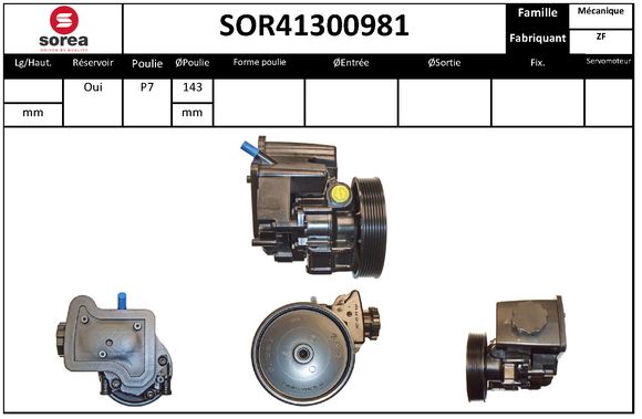 Pompa hidraulica, sistem de directie SOR41300981 EAI