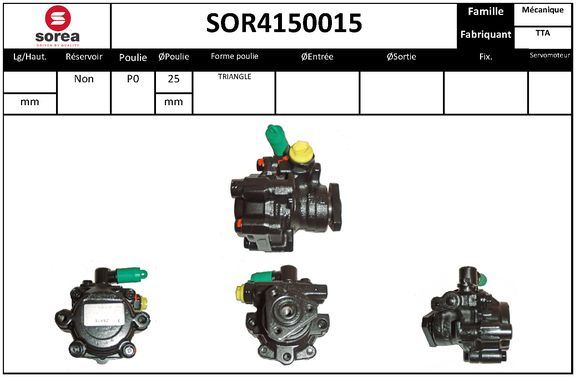 Pompa hidraulica, sistem de directie SOR4150015 EAI