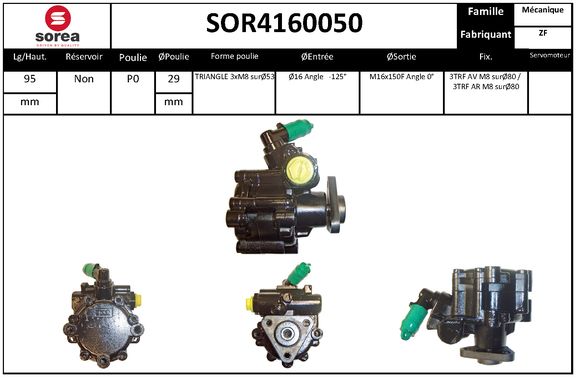 Pompa hidraulica, sistem de directie SOR4160050 EAI