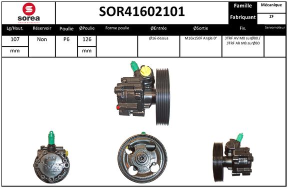 Pompa hidraulica, sistem de directie SOR41602101 EAI
