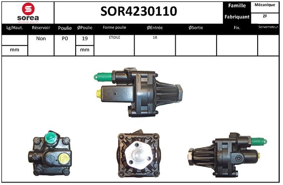 Pompa hidraulica, sistem de directie SOR4230110 EAI