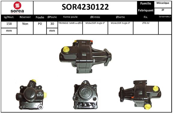 Pompa hidraulica, sistem de directie SOR4230122 EAI
