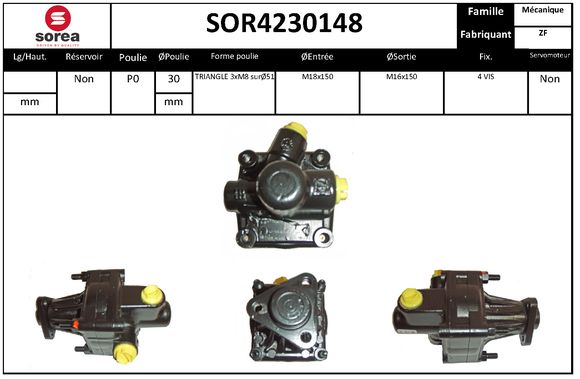 Pompa hidraulica, sistem de directie SOR4230148 EAI
