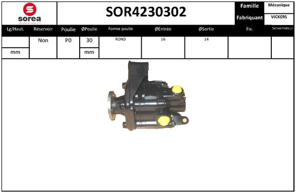 Pompa hidraulica, sistem de directie SOR4230302 EAI