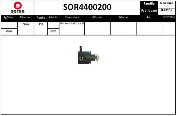 Pompa hidraulica, sistem de directie SOR4400200 EAI