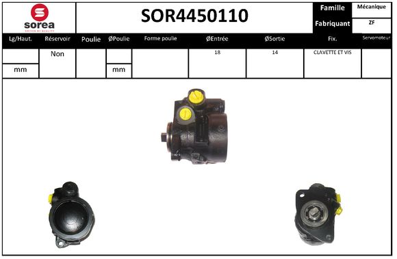 Pompa hidraulica, sistem de directie SOR4450110 EAI