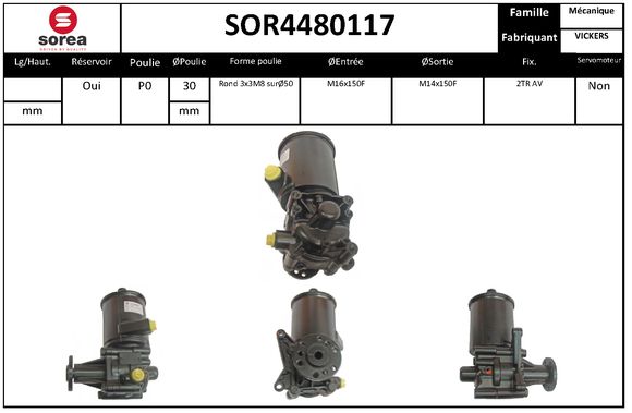 Pompa hidraulica, sistem de directie SOR4480117 EAI