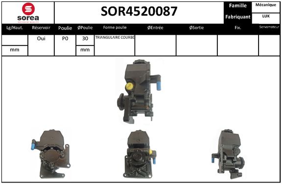 Pompa hidraulica, sistem de directie SOR4520087 EAI
