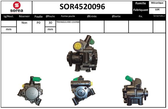 Pompa hidraulica, sistem de directie SOR4520096 EAI