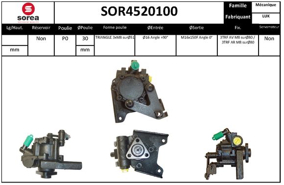Pompa hidraulica, sistem de directie SOR4520100 EAI