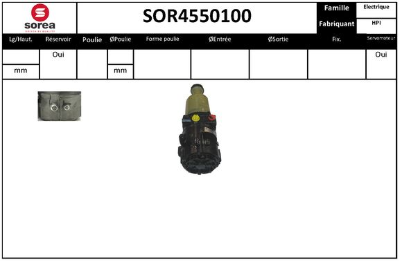 Pompa hidraulica, sistem de directie SOR4550100 EAI