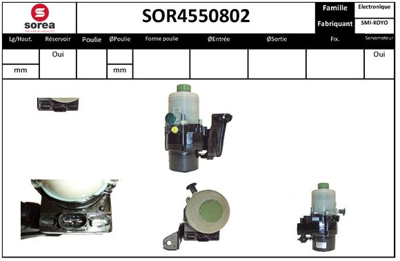 Pompa hidraulica, sistem de directie SOR4550802 EAI