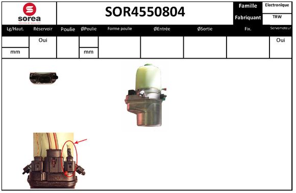 Pompa hidraulica, sistem de directie SOR4550804 EAI