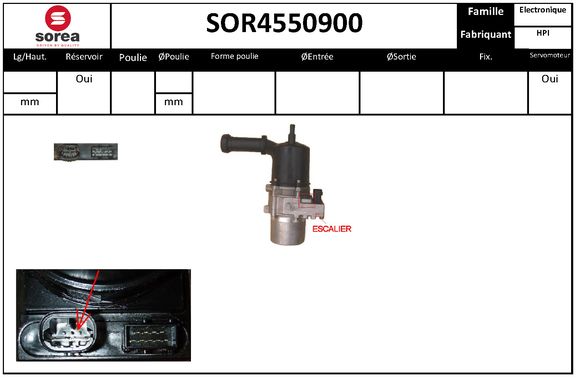 Pompa hidraulica, sistem de directie SOR4550900 EAI