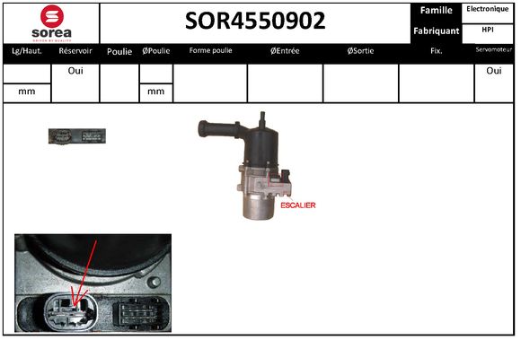Pompa hidraulica, sistem de directie SOR4550902 EAI