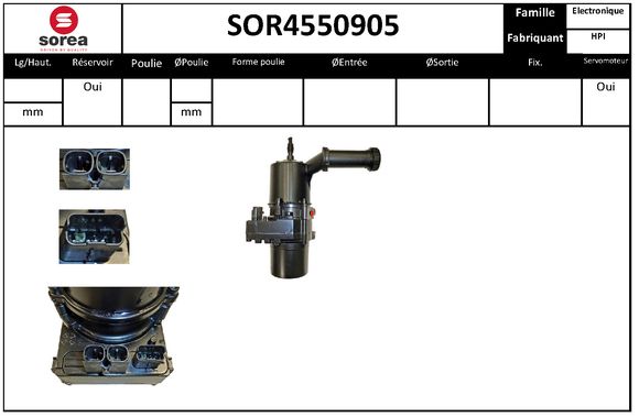 Pompa hidraulica, sistem de directie SOR4550905 EAI