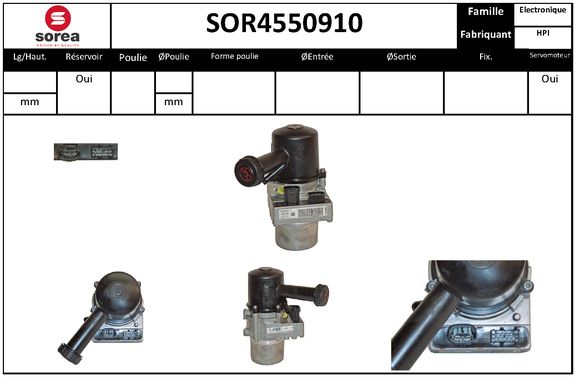Pompa hidraulica, sistem de directie SOR4550910 EAI