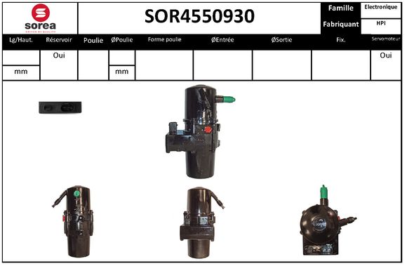 Pompa hidraulica, sistem de directie SOR4550930 EAI
