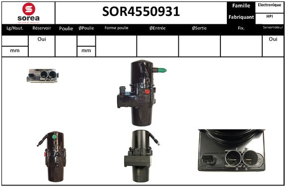 Pompa hidraulica, sistem de directie SOR4550931 EAI