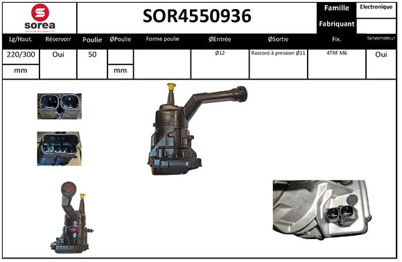 Pompa hidraulica, sistem de directie SOR4550936 EAI