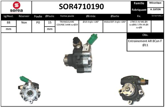 Pompa hidraulica, sistem de directie SOR4710190 EAI