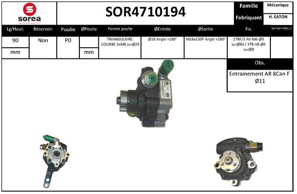 Pompa hidraulica, sistem de directie SOR4710194 EAI
