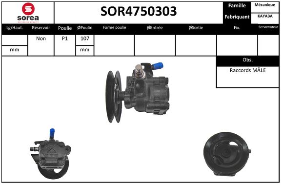 Pompa hidraulica, sistem de directie SOR4750303 EAI