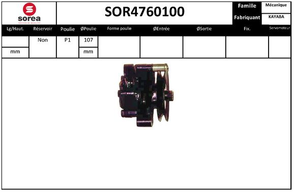Pompa hidraulica, sistem de directie SOR4760100 EAI