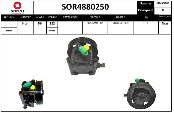 Pompa hidraulica, sistem de directie SOR4880250 EAI