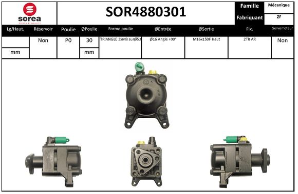 Pompa hidraulica, sistem de directie SOR4880301 EAI
