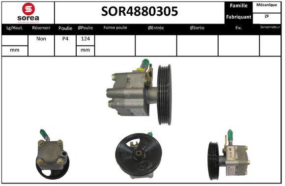 Pompa hidraulica, sistem de directie SOR4880305 EAI