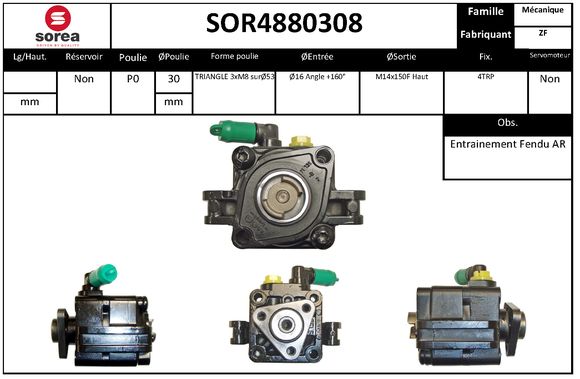 Pompa hidraulica, sistem de directie SOR4880308 EAI