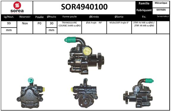 Pompa hidraulica, sistem de directie SOR4940100 EAI