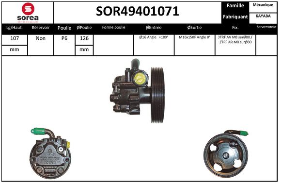 Pompa hidraulica, sistem de directie SOR49401071 EAI