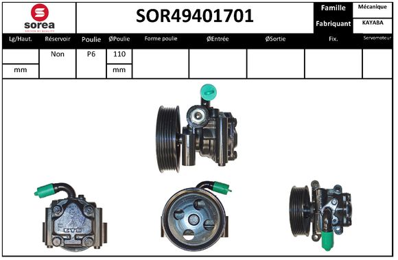 Pompa hidraulica, sistem de directie SOR49401701 EAI