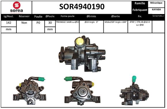 Pompa hidraulica, sistem de directie SOR4940190 EAI