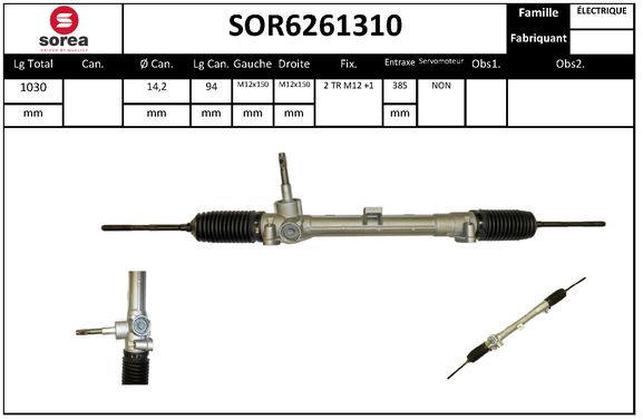 Caseta directie SOR6261310 EAI