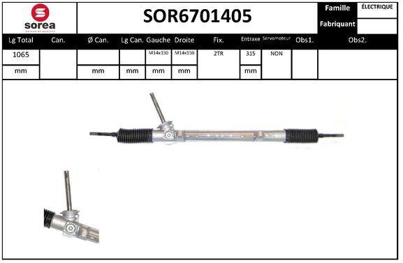 Caseta directie SOR6701405 EAI