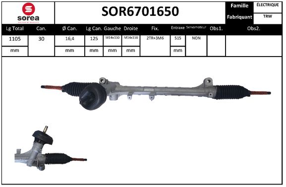 Caseta directie SOR6701650 EAI