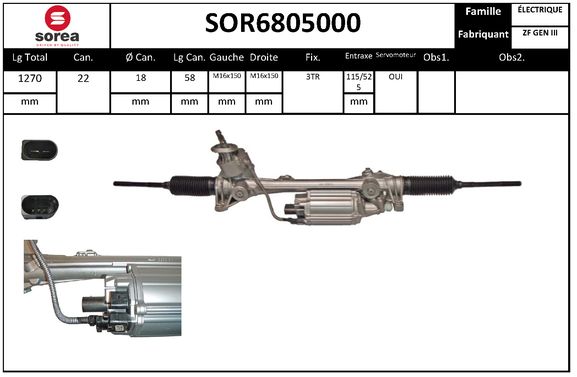 Caseta directie SOR6805000 EAI