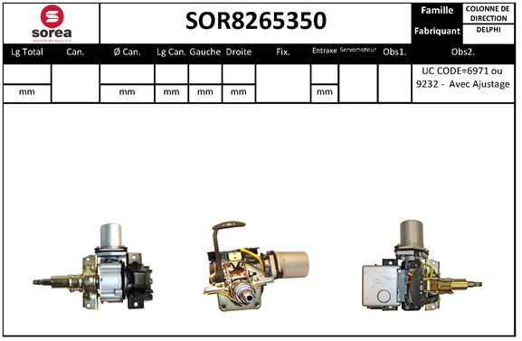 Coloana directie SOR8265350 EAI