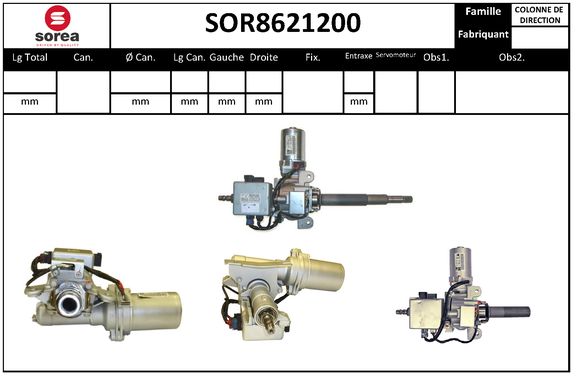 Coloana directie SOR8621200 EAI