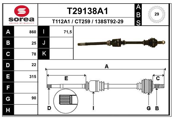 Planetara T29138A1 EAI