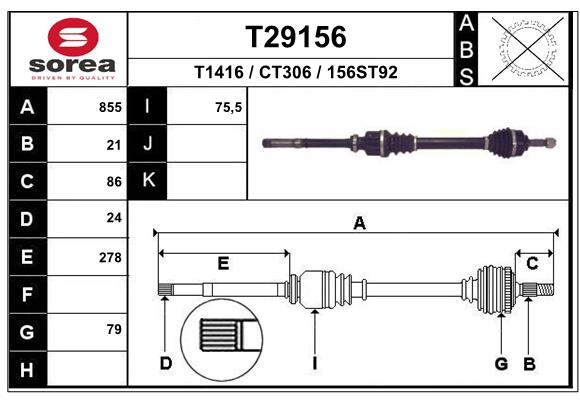 Planetara T29156 EAI