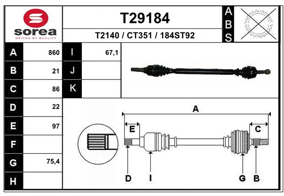 Planetara T29184 EAI