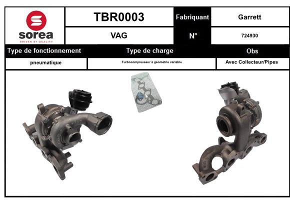 Compresor,sistem de supraalimentare TBR0003 EAI